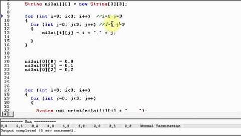 www.aplysit.com - Java Basic : 12. Array 2 Dimensi