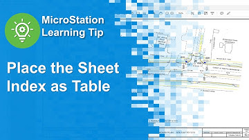 Place the Sheet Index as Table