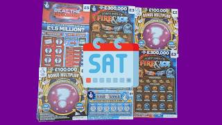 Saturday Session. Scratch Cards from UK National Lottery.