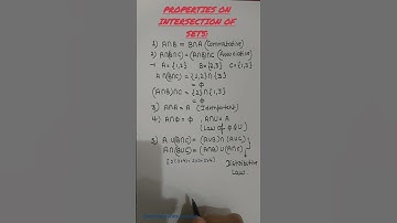 Properties on intersection of sets|Sets|Class11|Chapter1|Ncert #mathematicswoman #cbse #ncert #maths