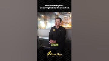 How many Malaysians are staying in strata title properties?