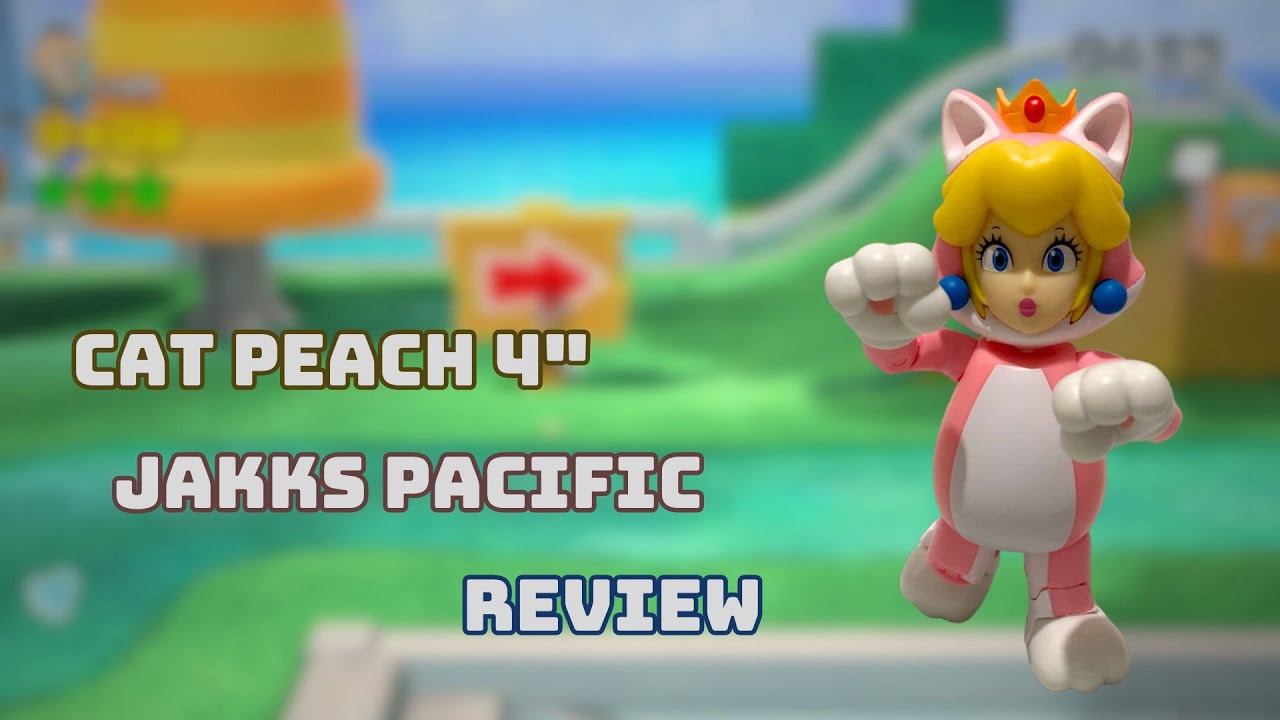  World of Nintendo Super Mario Cat Peach 4 pulgadas