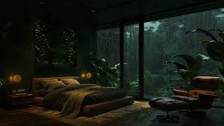 Rain Sounds For Sleeping  99,9% Minutes Instantly Fall Asleep With Rain And Thunder Sounds At Night