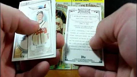 #311 - 2012 Topps Allen & Ginter - 2nd Blaster Box Break - Benham Baseball Cards