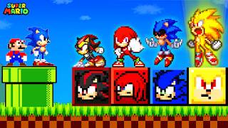 Mario vs Sonic Collect Infinite Custom Sonic Versions in Super Mario Bros!