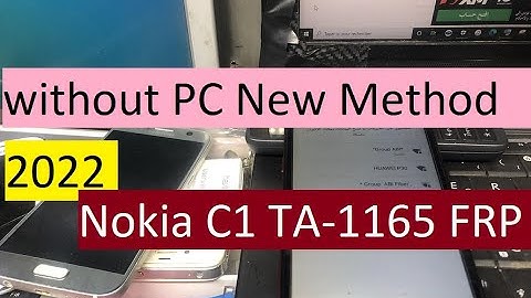 Nokia C1 TA-1165 FRP/Google Lock Bypass Without PC 100%Ok Solution without PC New Method 2022