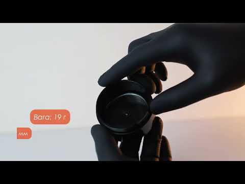 Баночка "Скін" 50 мл  – Чорна косметична баночка для кремів і масок, видео 1