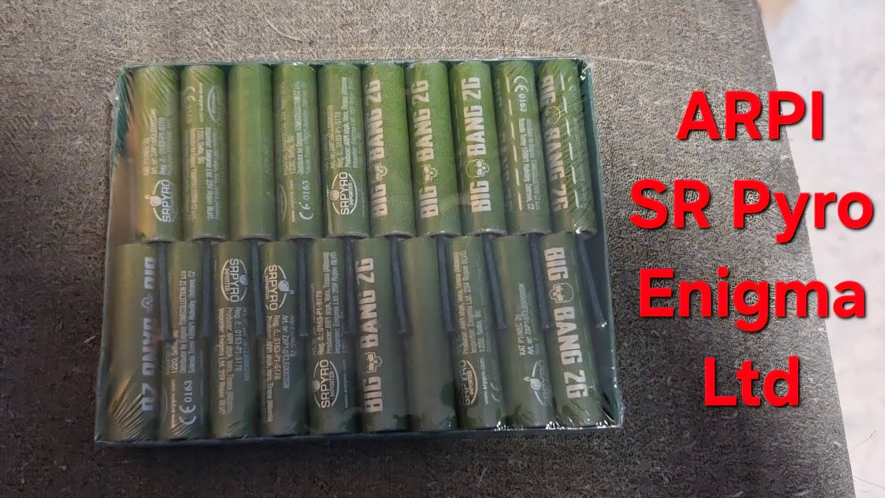 BIG BANG 2G von ARPI / Importeur Enigma Ltd - SR Pyro ( Blitzböller der Klasse P1 )