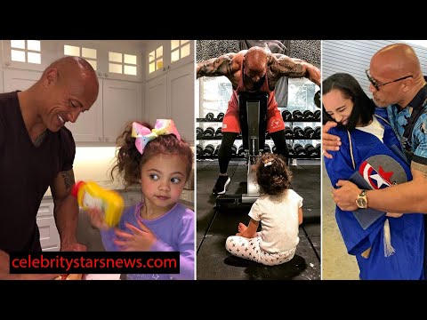 Video: Dwayne The Rock Johnson Esitteli Vauvan Tiana