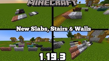 NEW SLABS, STAIRS, & WALLS MOD UPDATE - MINECRAFT 1.19.3 (MOD SHOWCASE)