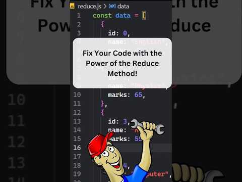 Reduce Array Method | JavaScript | Shorts | VS code #shorts #youtube #youtubeshorts #javascript