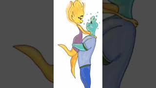 Fire & Water | Powerful Digital Art Timelapse | Illustraze 🔥💧#shorts #ytshorts #viral