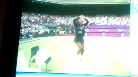 Serena Williams C-walks after winning Olympic Gold