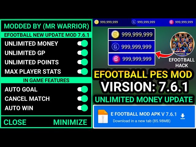 How I Got eFootball PES 2023 Free Coins & GP with this Hack/MOD