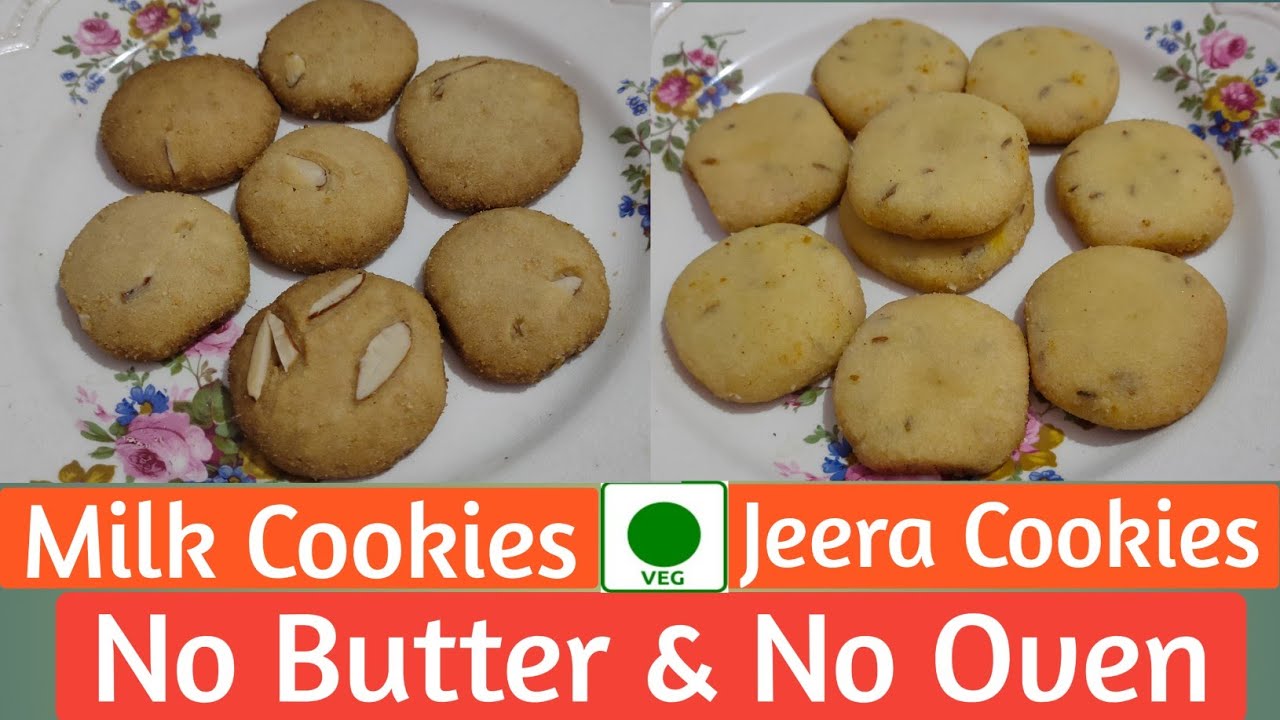 MILK COOKIES & JEERA COOKIES RECIPE NO BUTTER & NO OVEN ମିଲ୍କ୍