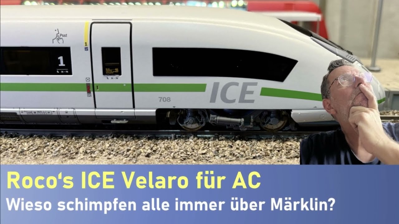 Modellbahn H0 - Wechselstrom ICE Velaro von Roco - oder wieso schimpfen alle über Märklin