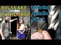 Big snake in the shop :-0 Grinding arbor part 2 MUSIC BOX REPAIR