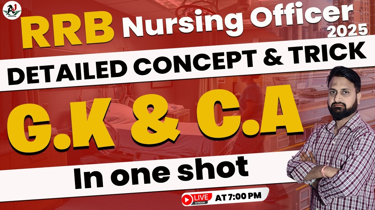 RRB NURSING OFFICER-2025 | KGMU | SGPGI | EMRC | Special MCQ🔥 | Current Affair | By: Jitendra Sir