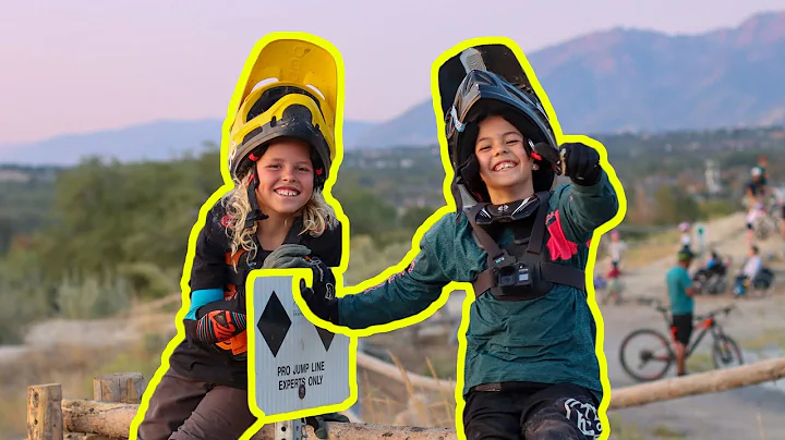9 Year Olds Ride Big Jumps in Utah! (CUTE)