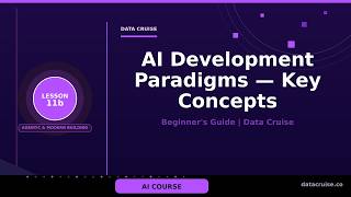 Lesson 11b: AI Development Paradigms — Key Concepts for Building AI Solutions | Data Cruise