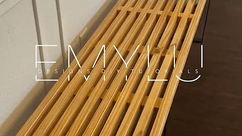 $50 Slatted Bench- Full Tutorial!