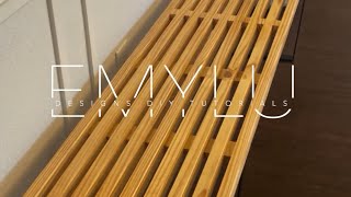 $50 Slatted Bench- Full Tutorial!