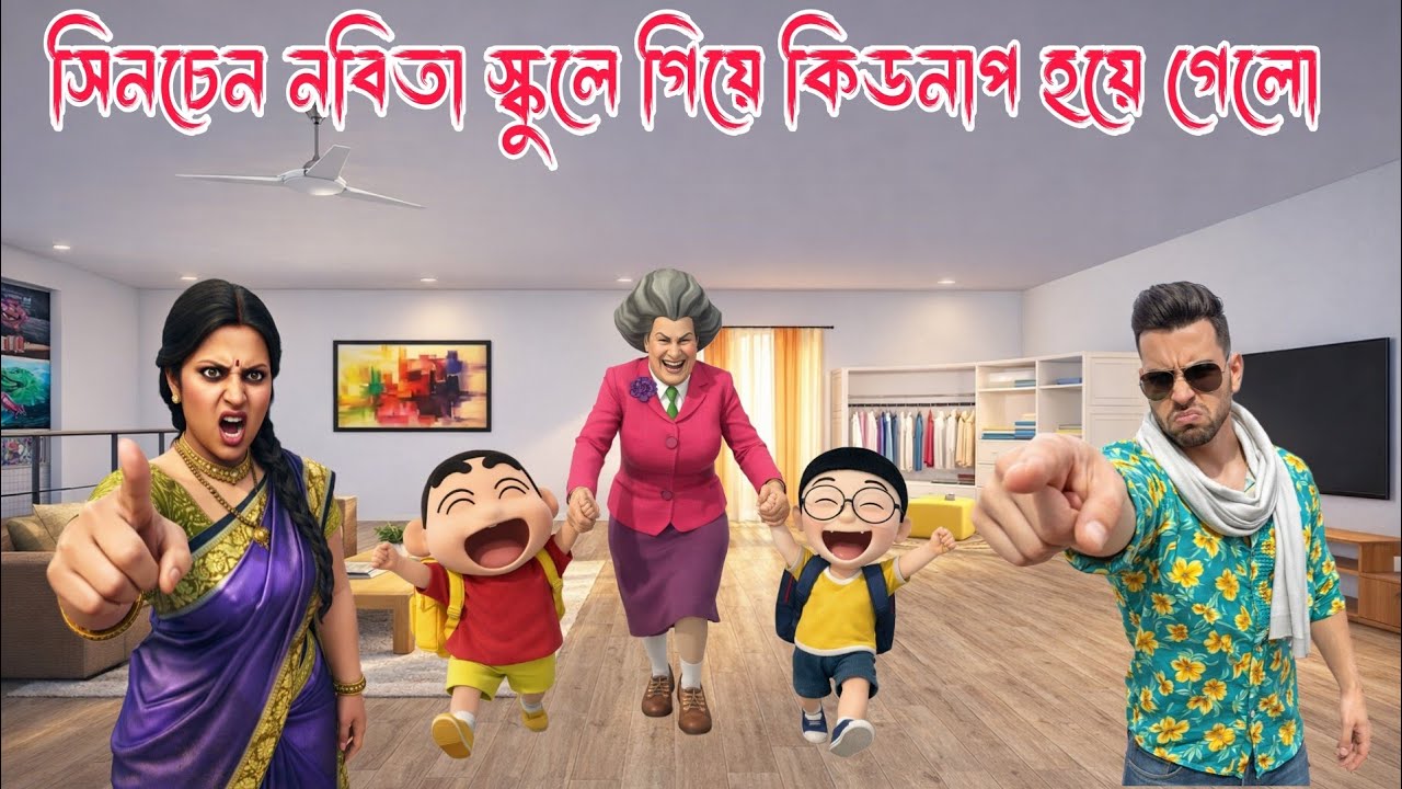 💥 সিনচেন নবিতা স্কুলে গিয়ে কিডনাপ হয়ে গেলো😲 | india thft auto simulator game video 
