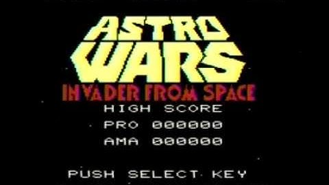 ASTRO WARS -INVADER FROM SPACE- (Demo) : [Super Cassette Vision]