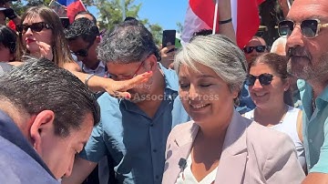 Former government minister Jara votes in Chile elections