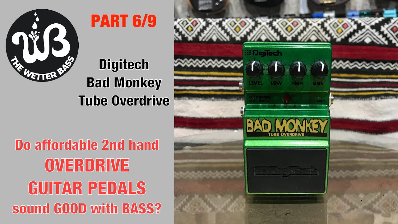 Guitar overdrive pedal for Bass? PART 6/9: Digitech Bad Monkey