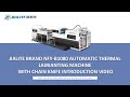 JIALITE Brand NFY-B1080 Automatic Thermal Lamianting Machine with Chain Knife Introduction Video