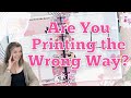 Are You Printing the Wrong Way? || Printable Tips &amp; Tricks || Faith Planning