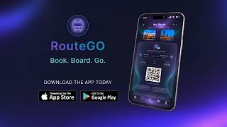 Mobile App Promo Video | App Demo Animation | RouteGO — Bus Ticket Booking App