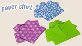 How To Make Paper Shirt | Origami Shirt | Paper Shirt Making Origami