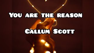 Callum scott_You are the reason lyrics