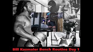 Bench Press Day 105 reps Bill Kazmaier Bench Routine