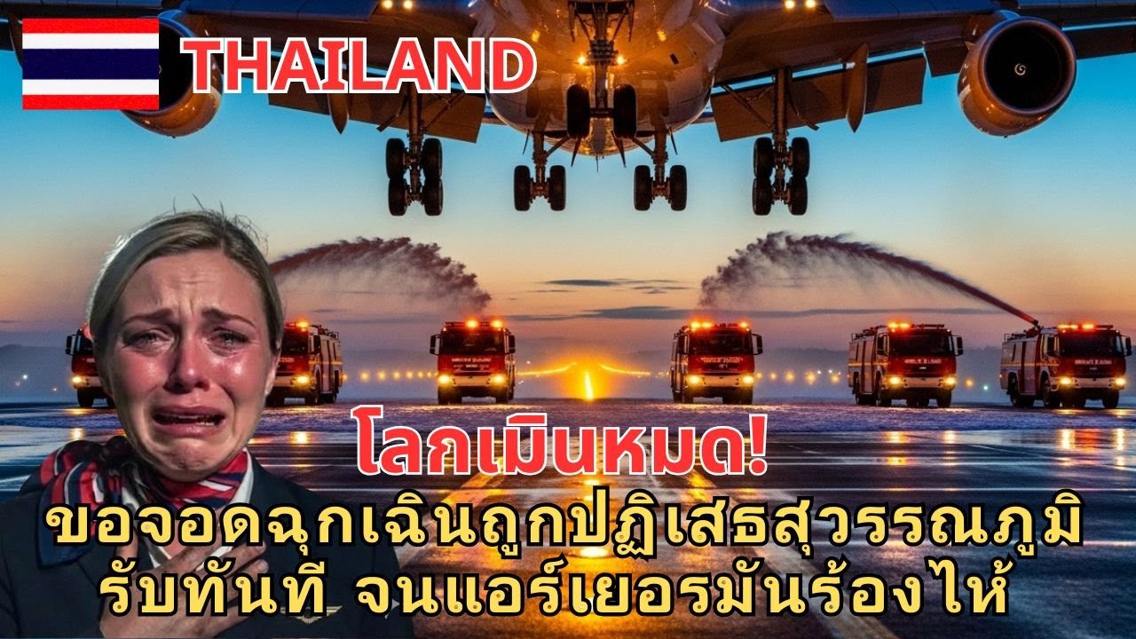 โลกเมินหมด! ขอจอดฉุกเฉินถูกปฏิเสธ—สุวรรณภูมิรับทันที จนแอร์เยอรมันร้องไห้