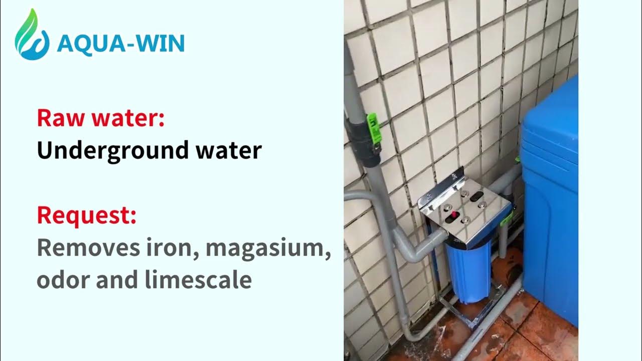 [AQUAWIN] Underground water filtration system YouTube