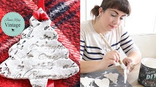 How to make Air Dry Clay Ornaments with Terracotta and White Clay - Tidbits