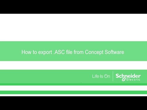 How to Export .ASC File From Concept Software