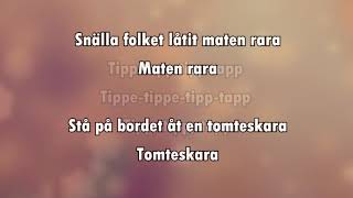 Tomtarnas julnatt - Tipp tapp (karaoke - lyrics) chords