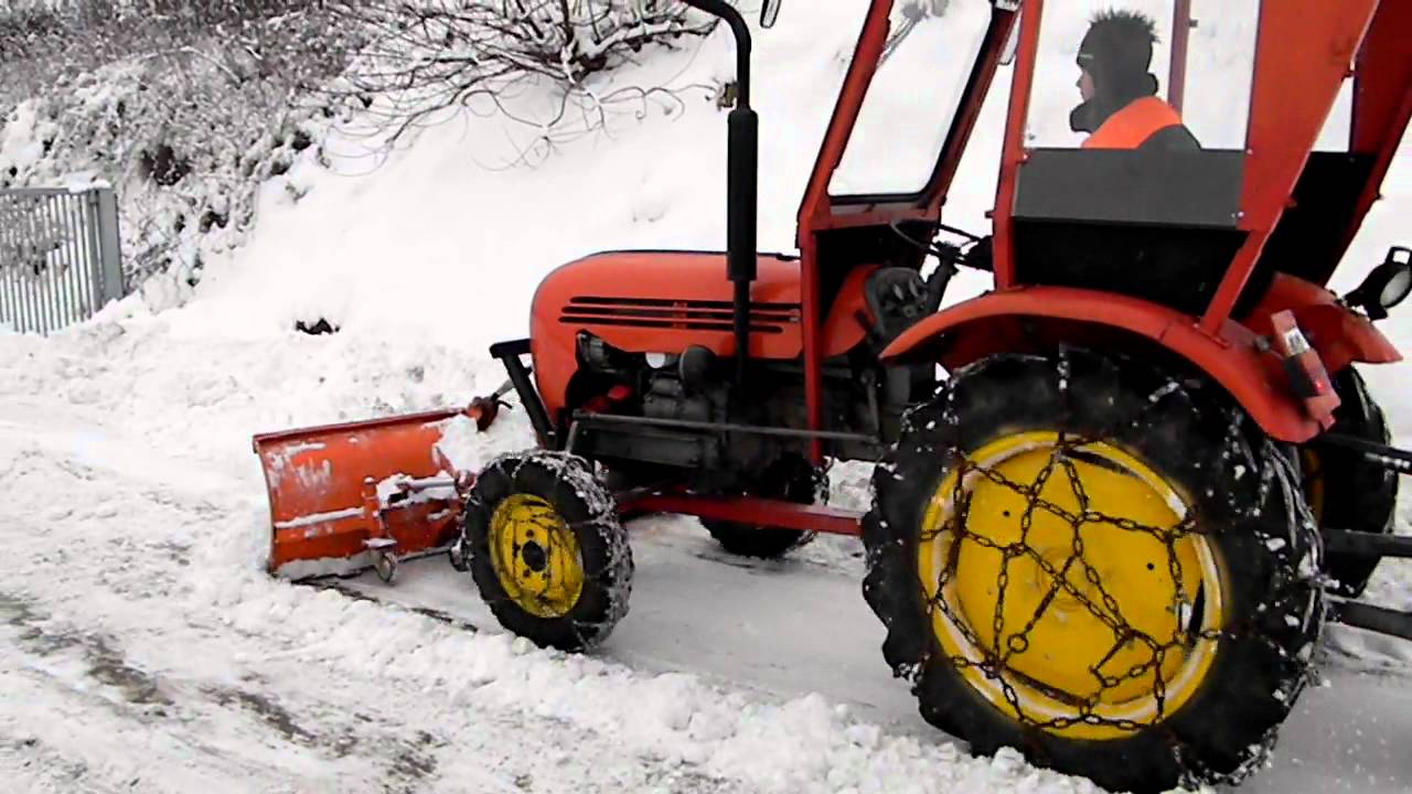 steyr188 bei schneeräumung