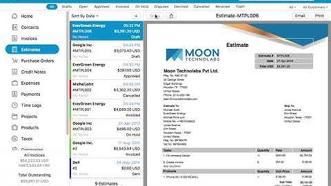 How To create Estimates, Convert It To Invoice & Generate Estimate Report