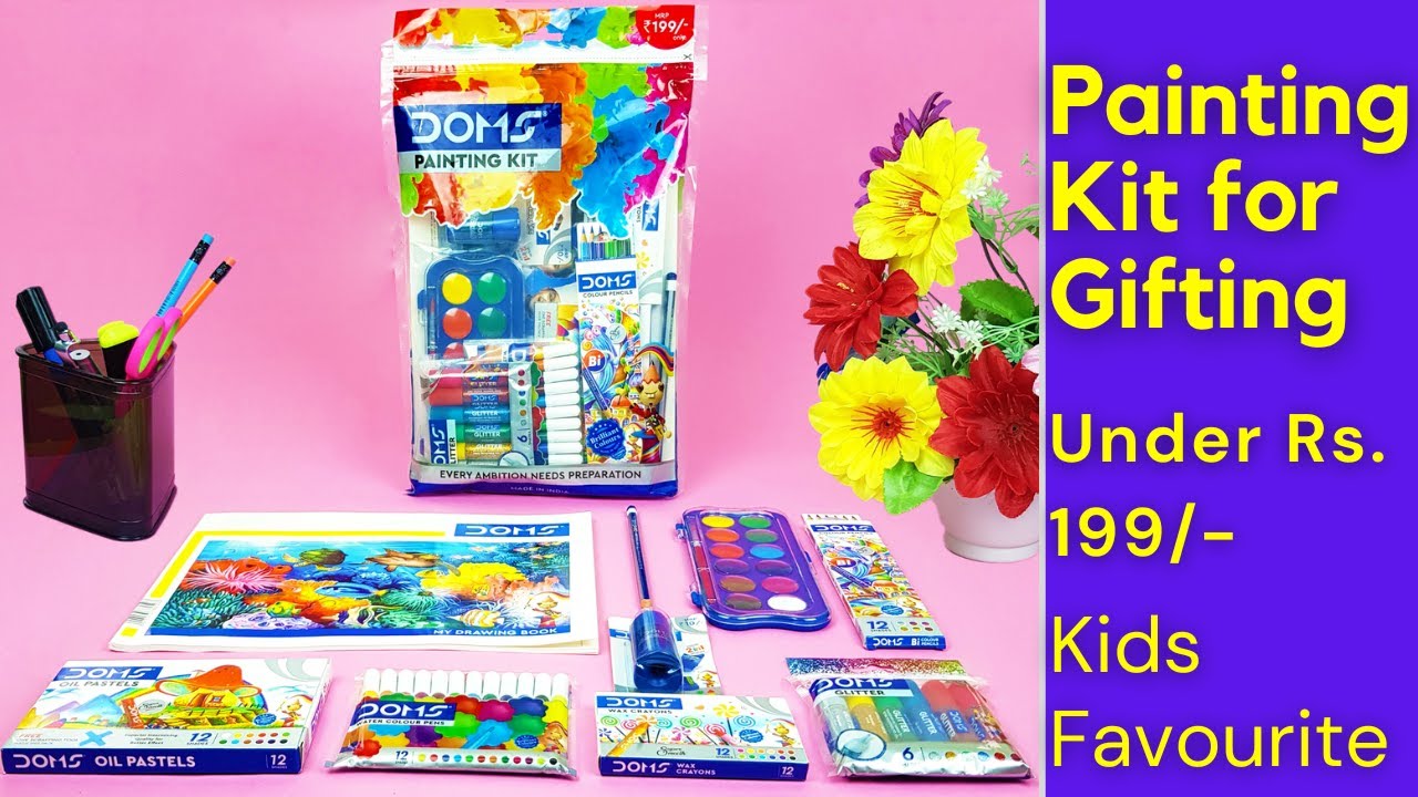 DOMS Painting Kit Kids Favorite for Painting Best for Gifting, Back