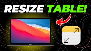 How to Resize a Table in Apple Notes on Mac (Change Cell Size)