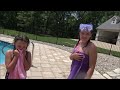 Freak Family Summer Vacation #2 Spider in Pool Annabelle Freaks Out Victoria Freak Family Vlogs