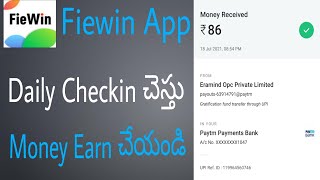 Fiewin App Daily Checkin And Earn Money | Telugu screenshot 5
