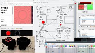 Hydra, Pure Data, QLC+, Mixxx, Music Detection, DMX Visual, OSC, Midi
