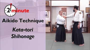 Katatori shihonage  - The Aiki Dojo 2 Minute Tech #aikido #shihonage  #aikidocenterla