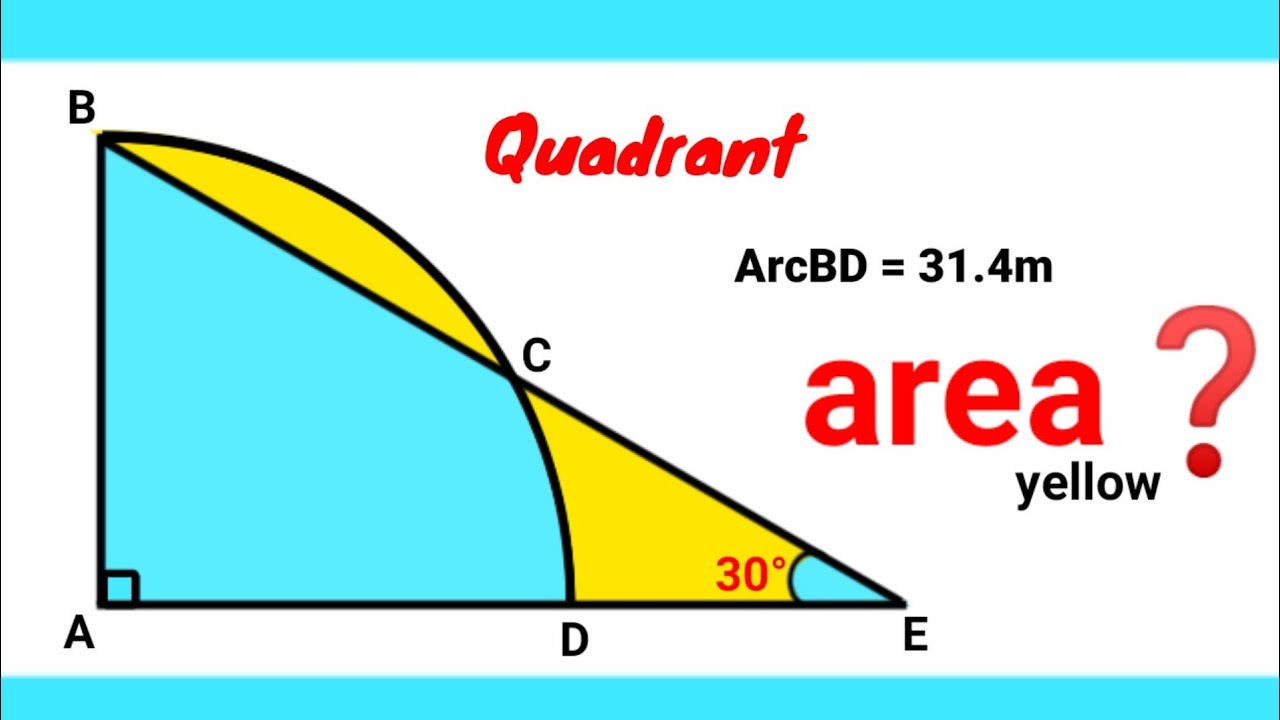 Can you find area of the yellow portion? | (Fun Geometry Problem) | # ...